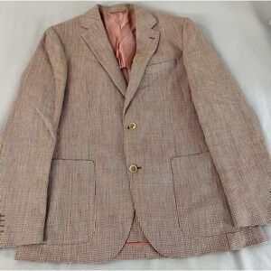 Ibiza Men's 40R Blazer Bottoli Wool Silk Italy Fabric  Pockets